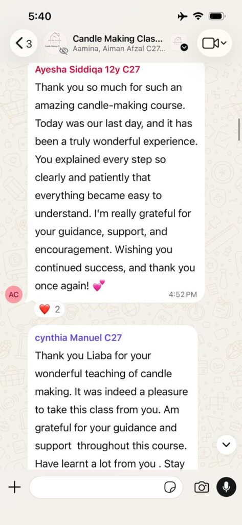 A WhatsApp message from Review 11