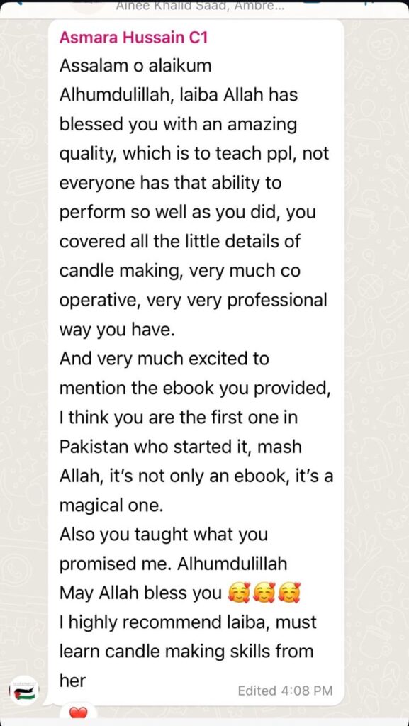 A WhatsApp message from Review 59
